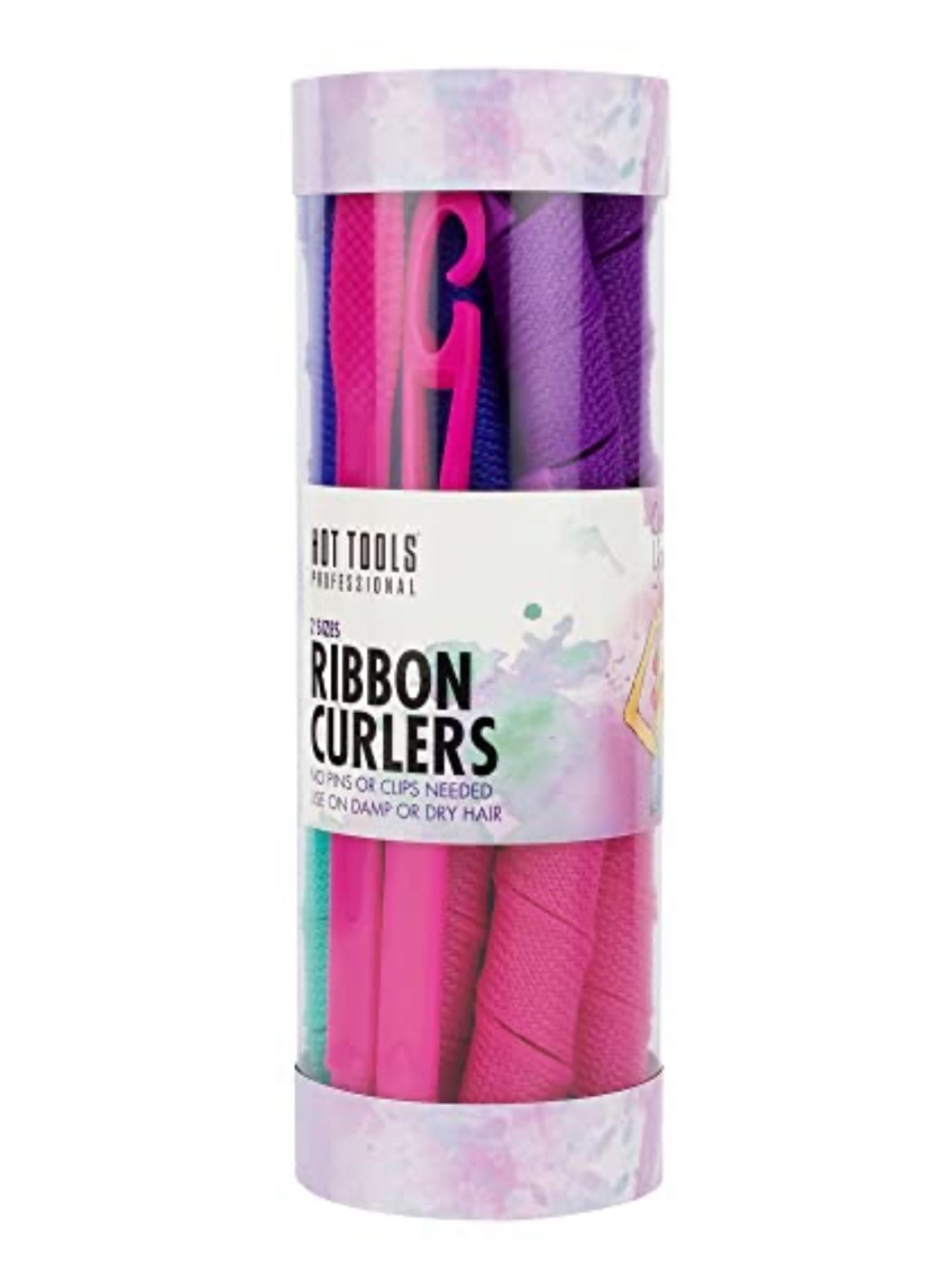 Hot Tools 2 Size Ribbon Curlers - Flexible Heat-Free Hair Curlers- Unopened